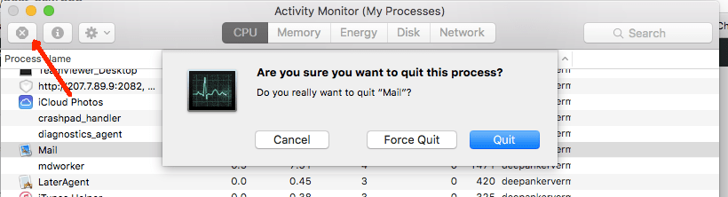 How to force close an app on mac